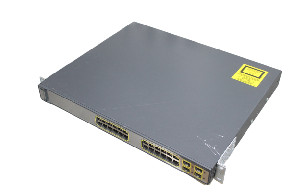 Cisco Switch WS-C3750G-24TS-S1U 24Ports 1000Mbits 4Ports SFP 1000Mbits Managed