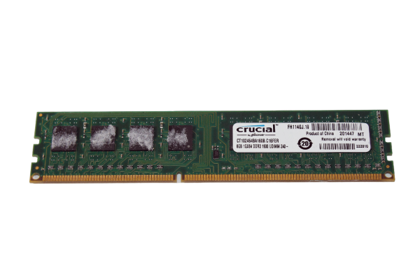 8GB DDR3 RAM Arbeitsspeicher DDR3-1600 MHz Crucial CT102464BA160B.C16FER