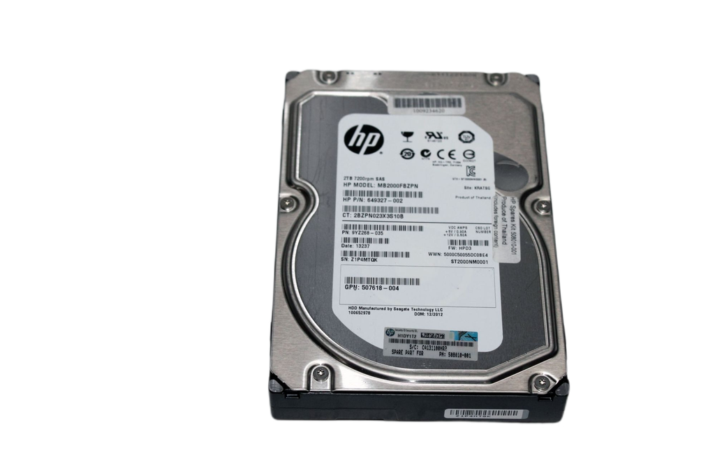 2TB HP MB2000FBZPN Festplatte 7200 PRM 64 MB 3,5" ST2000NM0001 [012109300115]