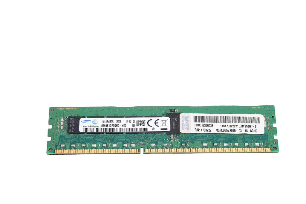 Samsung 8GB CL11 DDR3 1600 MHz PC3L-12800R ECC RDIMM RAM REG M393B1G70QH0-YK0 Arbeitsspeicher RAM [01240816013]