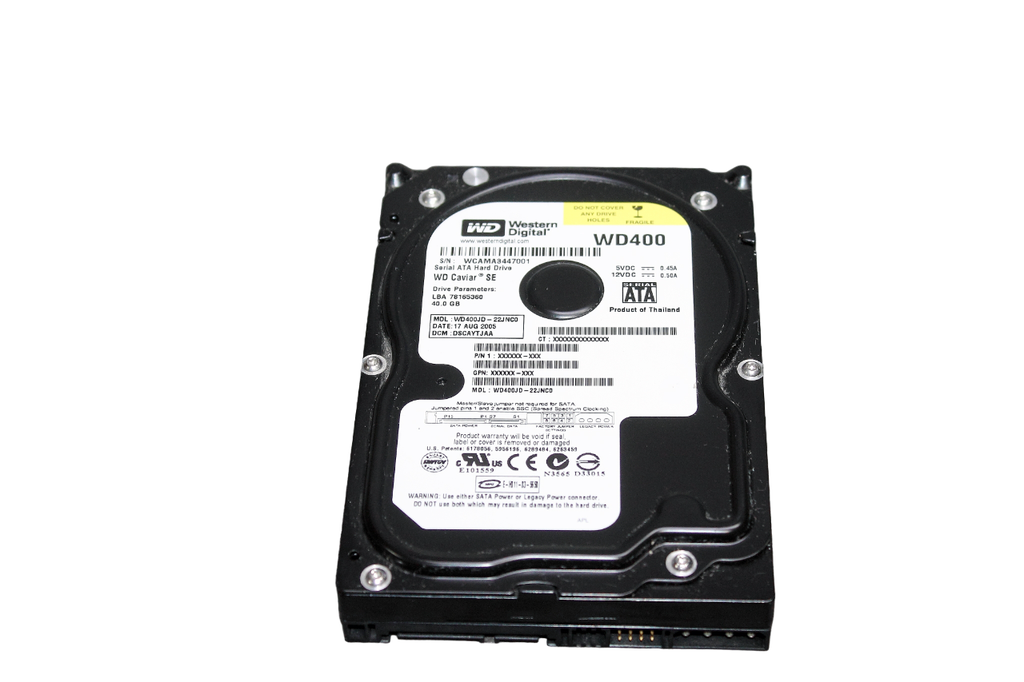 40GB Western Digital HDD 3,5" Festplatte 8MB Cache SATA  3,5" intern WD400JD [01240818012]