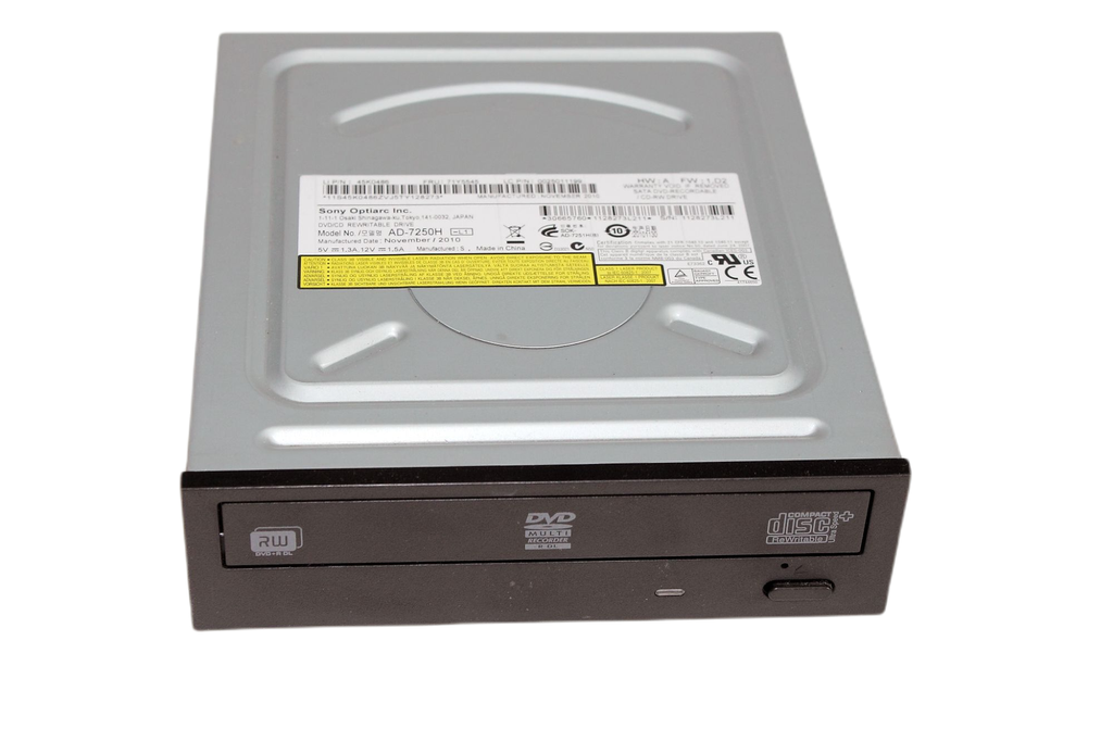 Sony DVD Brenner S-ATA Schwarz SATA PC Computer Serial ATA CD DVD-RW AD-7250H [0120031015]