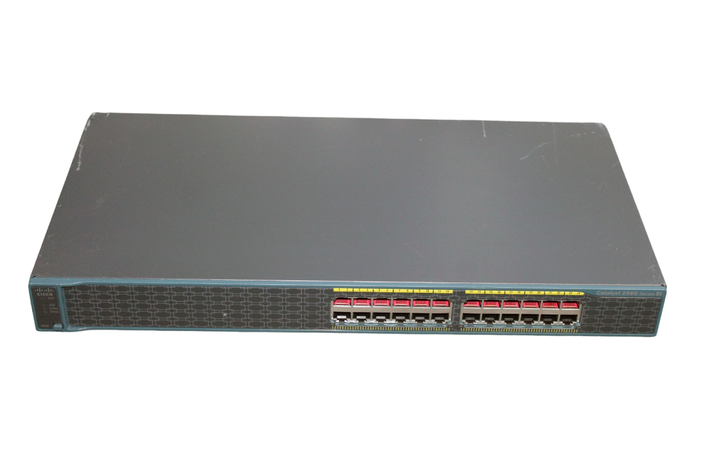 Cisco WS-C2960-24-S 10/100Mbps 24-Ports Switch managed 19Zoll [202404013272]