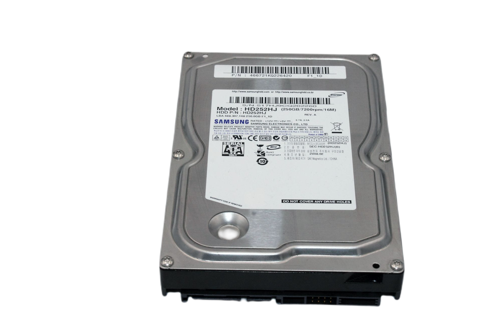 250GB Samsung HDD 3,5" Festplatte 16MB intern 7200RPM SATA 3.0Gb/s HD252HJ