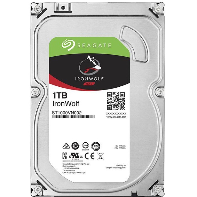 Seagate St1000Vn002 Drive, Ironwolf, 3.5In Nas, 1Tb, Seagate