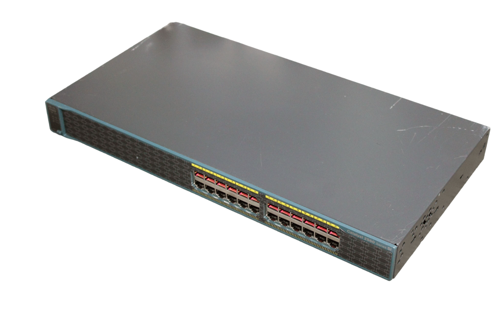 Cisco WS-C2960-24-S 10/100Mbps 24-Ports Switch managed 19Zoll [202404013272]